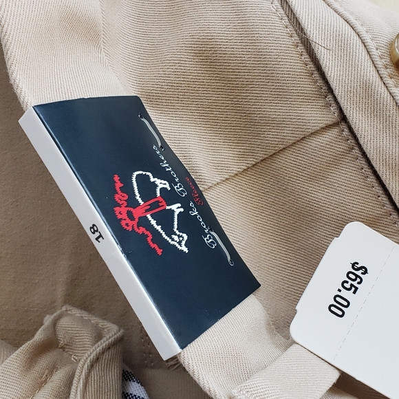 BROOKS BROTHERS Boys Khaki with Embroidery Shorts - Picture 4 of 5